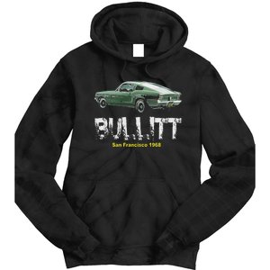 Bullitt Muscle Car Tie Dye Hoodie