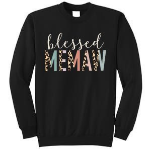 Blessed Memaw Cute Leopard happy mother's day Sweatshirt