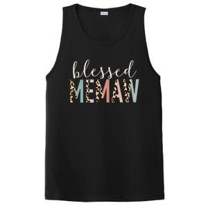 Blessed Memaw Cute Leopard happy mother's day PosiCharge Competitor Tank