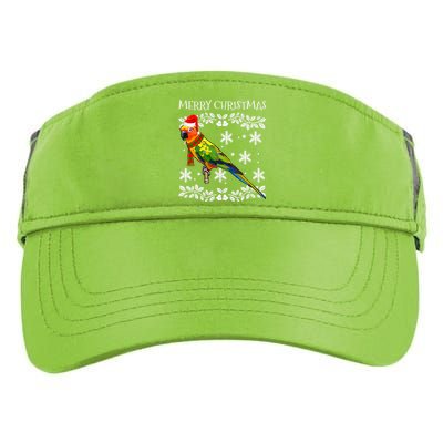 Bird Merry Christmas Ornament Sun Conure Ugly Xmas Adult Drive Performance Visor