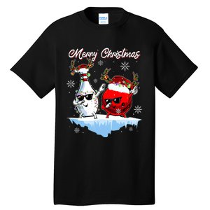 Bowling Merry Christmas Funny Gift For Bowler Tall T-Shirt