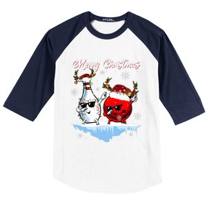 Bowling Merry Christmas Funny Gift For Bowler Baseball Sleeve Shirt