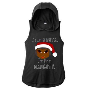 Black Mrs Claus Santa Define Naughty Black Family Christmas Meaningful Gift Ladies PosiCharge Tri-Blend Wicking Draft Hoodie Tank