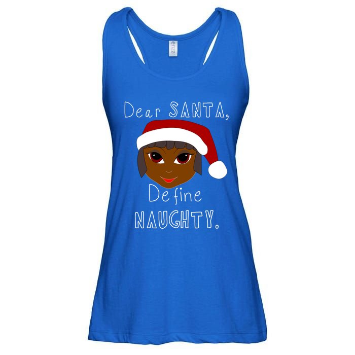 Black Mrs Claus Santa Define Naughty Black Family Christmas Meaningful Gift Ladies Essential Flowy Tank