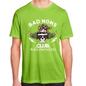 Bad Moms Club Great Gift Skull Leopard Sunglasses Momlife Gift Meaningful Gift Adult ChromaSoft Performance T-Shirt