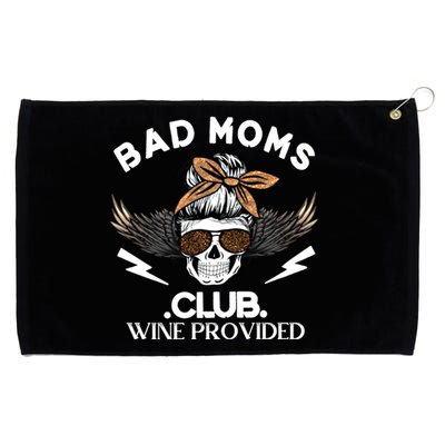 Bad Moms Club Great Gift Skull Leopard Sunglasses Momlife Gift Meaningful Gift Grommeted Golf Towel