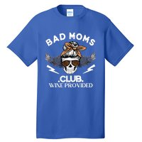 Bad Moms Club Great Gift Skull Leopard Sunglasses Momlife Gift Meaningful Gift Tall T-Shirt