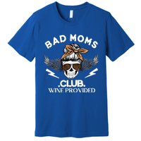 Bad Moms Club Great Gift Skull Leopard Sunglasses Momlife Gift Meaningful Gift Premium T-Shirt