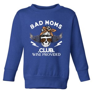 Bad Moms Club Great Gift Skull Leopard Sunglasses Momlife Gift Meaningful Gift Toddler Sweatshirt