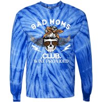 Bad Moms Club Great Gift Skull Leopard Sunglasses Momlife Gift Meaningful Gift Tie-Dye Long Sleeve Shirt