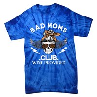 Bad Moms Club Great Gift Skull Leopard Sunglasses Momlife Gift Meaningful Gift Tie-Dye T-Shirt