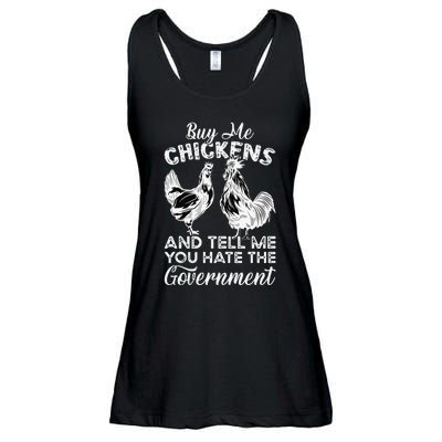 Buy Me Chickens And Tell Me You Hate The Government Ladies Essential Flowy Tank