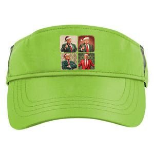 Boho Merry Christmas Trump Happy Holidays 2024 Trump Adult Drive Performance Visor