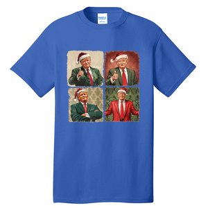 Boho Merry Christmas Trump Happy Holidays 2024 Trump Tall T-Shirt