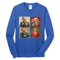 Boho Merry Christmas Trump Happy Holidays 2024 Trump Tall Long Sleeve T-Shirt