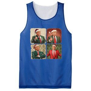 Boho Merry Christmas Trump Happy Holidays 2024 Trump Mesh Reversible Basketball Jersey Tank