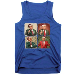 Boho Merry Christmas Trump Happy Holidays 2024 Trump Tank Top