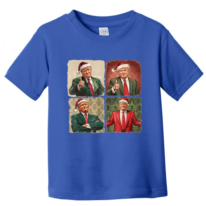 Boho Merry Christmas Trump Happy Holidays 2024 Trump Toddler T-Shirt