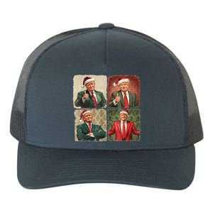 Boho Merry Christmas Trump Happy Holidays 2024 Trump Yupoong Adult 5-Panel Trucker Hat