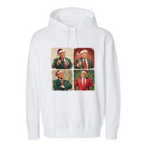 Boho Merry Christmas Trump Happy Holidays 2024 Trump Garment-Dyed Fleece Hoodie