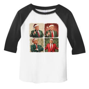 Boho Merry Christmas Trump Happy Holidays 2024 Trump Toddler Fine Jersey T-Shirt