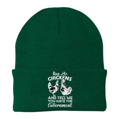 Buy Me Chickens And Tell Me You Hate The Government Knit Cap Winter Beanie