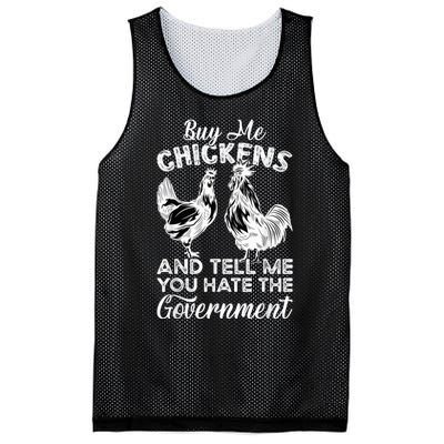 Buy Me Chickens And Tell Me You Hate The Government Mesh Reversible Basketball Jersey Tank