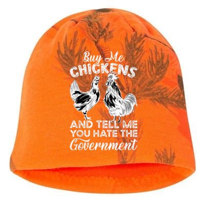 Buy Me Chickens And Tell Me You Hate The Government Kati - Camo Knit Beanie