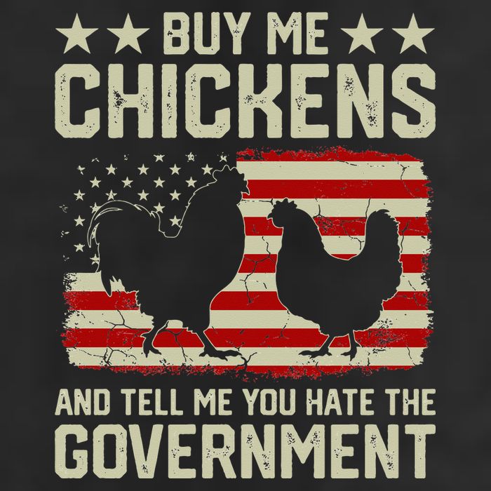Buy Me Chickens And Tell Me You Hate The Government 7 Panel Mesh Trucker Snapback Hat