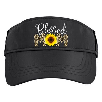Blessed Mom Cheetah Sunflower Adult Drive Performance Visor