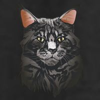British Maine Coon Cat Portrait Cool Comfort Performance Bucket Hat