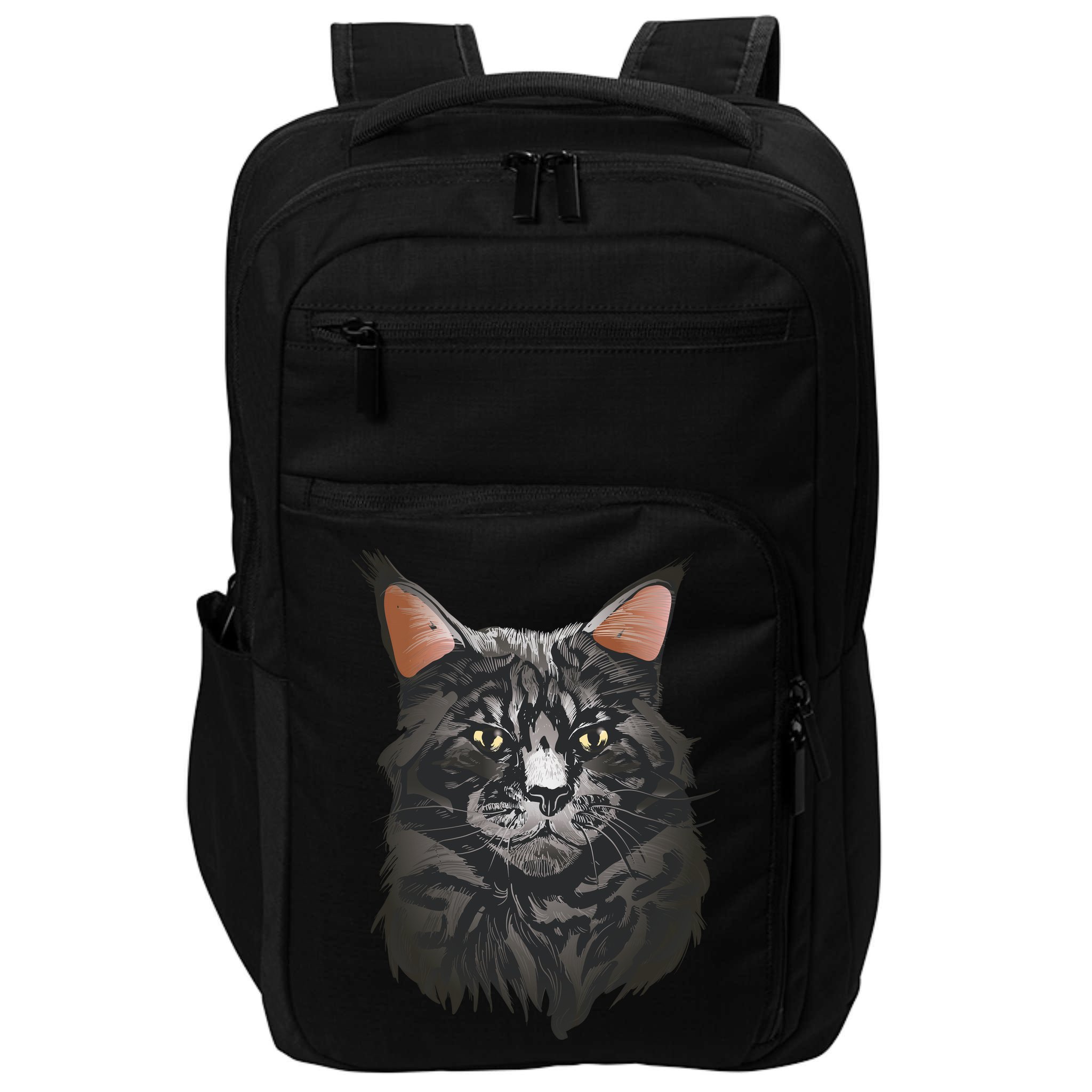 British Maine Coon Cat Portrait Impact Tech Backpack