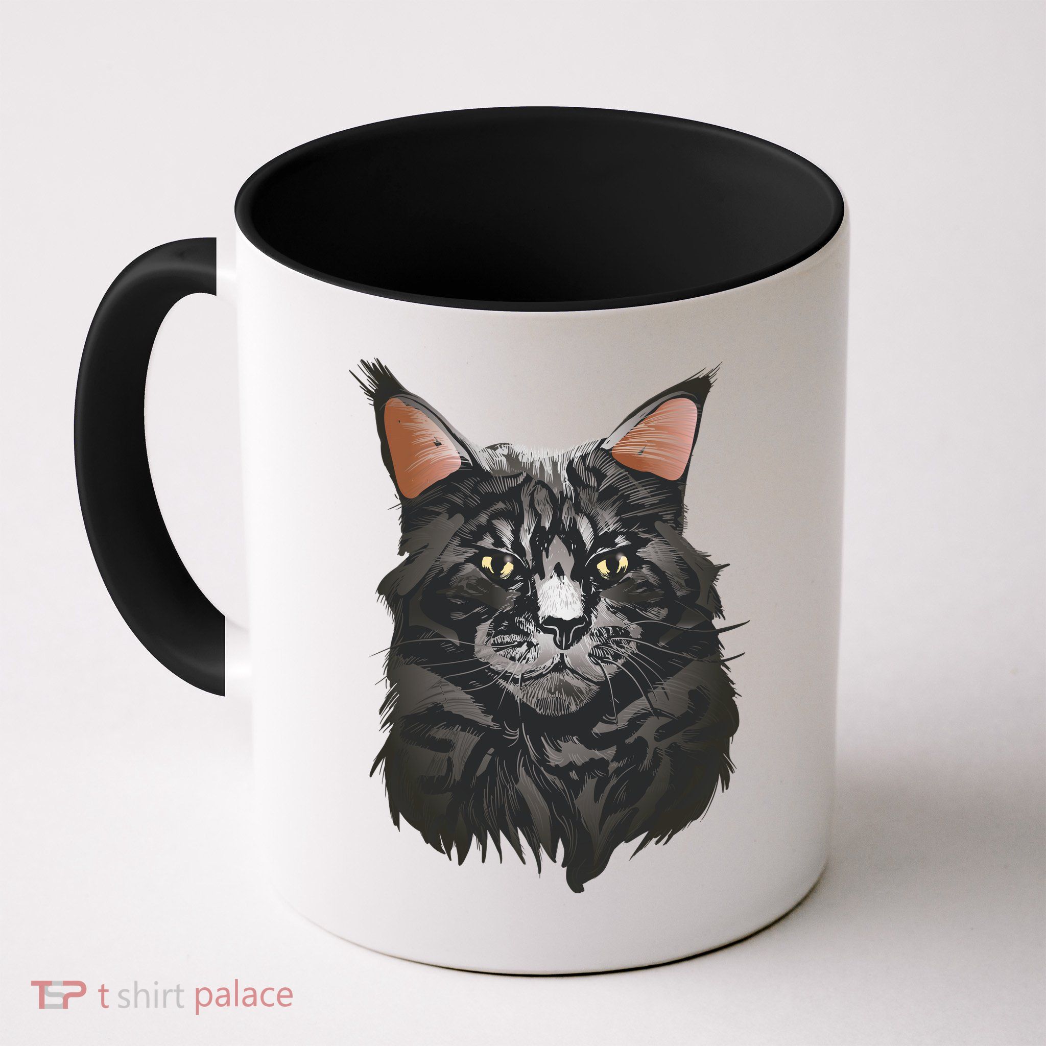 British Maine Coon Cat Portrait Mug