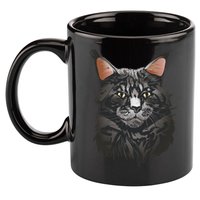 British Maine Coon Cat Portrait 11oz C Handle Ceramic Mug