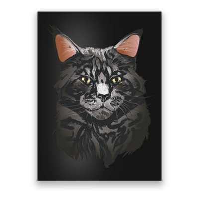 British Maine Coon Cat Portrait Poster