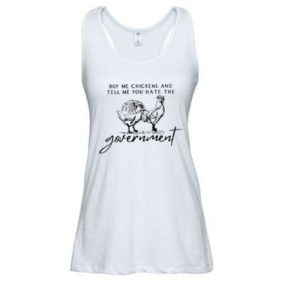 Buy Me Chickens And Tell Me You Hate The Government Ladies Essential Flowy Tank