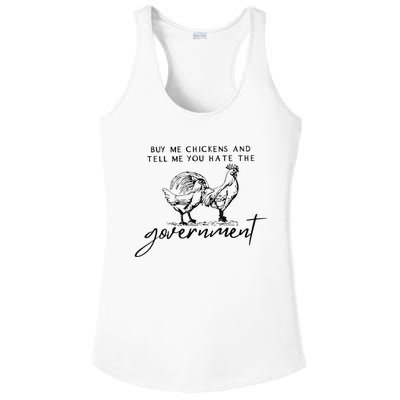 Buy Me Chickens And Tell Me You Hate The Government Ladies PosiCharge Competitor Racerback Tank