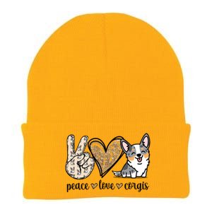 Blue Merle Corgi Gift Knit Cap Winter Beanie