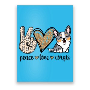 Blue Merle Corgi Gift Poster