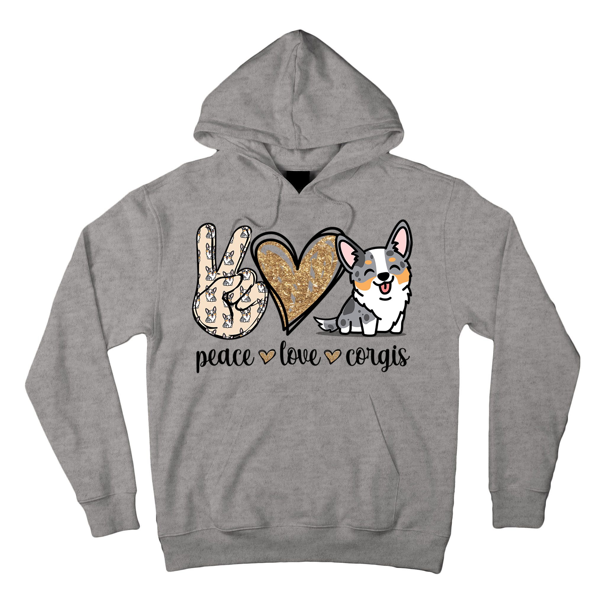 Blue Merle Corgi Gift Tall Hoodie