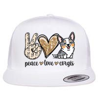 Blue Merle Corgi Gift Flatbill Hat