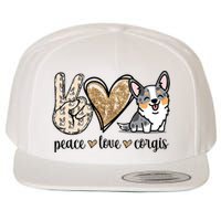 Blue Merle Corgi Gift Wool Snapback Cap