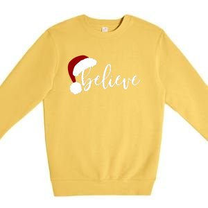 Believe Merry Christmas Variety For Unisex Xmas Gift Premium Crewneck Sweatshirt