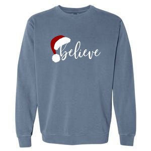 Believe Merry Christmas Variety For Unisex Xmas Gift Garment-Dyed Sweatshirt