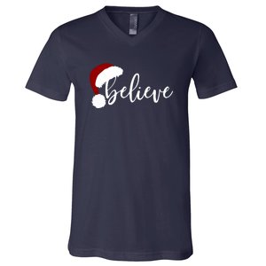 Believe Merry Christmas Variety For Unisex Xmas Gift V-Neck T-Shirt