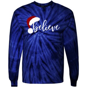 Believe Merry Christmas Variety For Unisex Xmas Gift Tie-Dye Long Sleeve Shirt