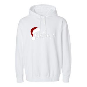 Believe Merry Christmas Variety For Unisex Xmas Gift Garment-Dyed Fleece Hoodie