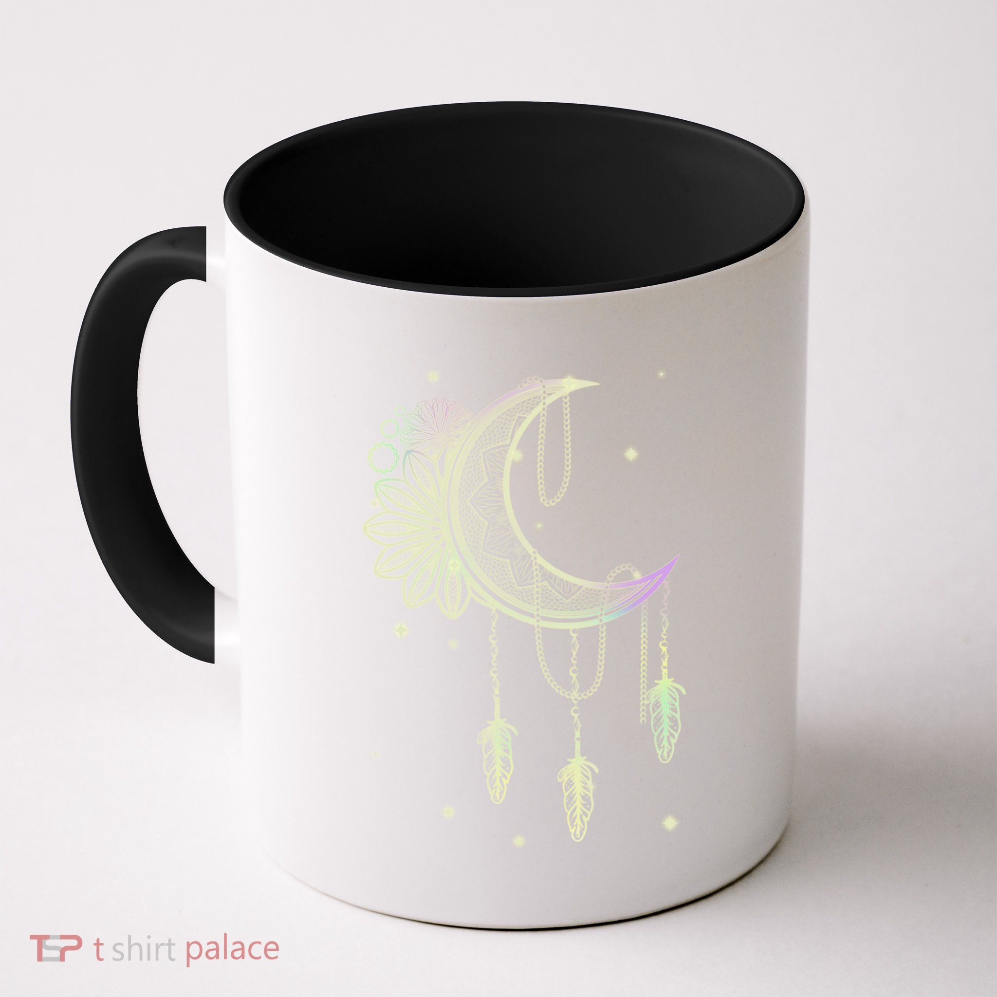 Boho Moon Celestial Body Astrology Dreamcatcher Pastel Goth Gift Mug