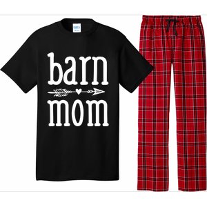 Barn Mom Cute Horseback Riding Lesson Equestrian Gift Pajama Set