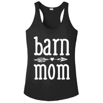 Barn Mom Cute Horseback Riding Lesson Equestrian Gift Ladies PosiCharge Competitor Racerback Tank